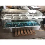 Countertop Bain Marie 2 Layers Heating Up And Down With Lamp Food Warmer