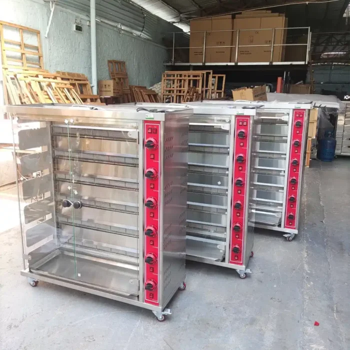Commercial 3-Rod Gas Chicken Rotisserie Oven - Image 2