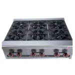 Industrial Countertop Gas 6 Burner